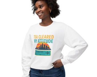Travel Sweatshirt: Unisex Cotton Crewneck for Jetsetters