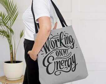 Motivational Affirmation Tote Bag: Spiritual Wellness Gift
