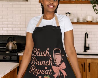 Blush Brunch Repeat Apron: Fun Kitchen Style
