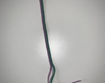 Dual Purple and Green Friendship Bracelet