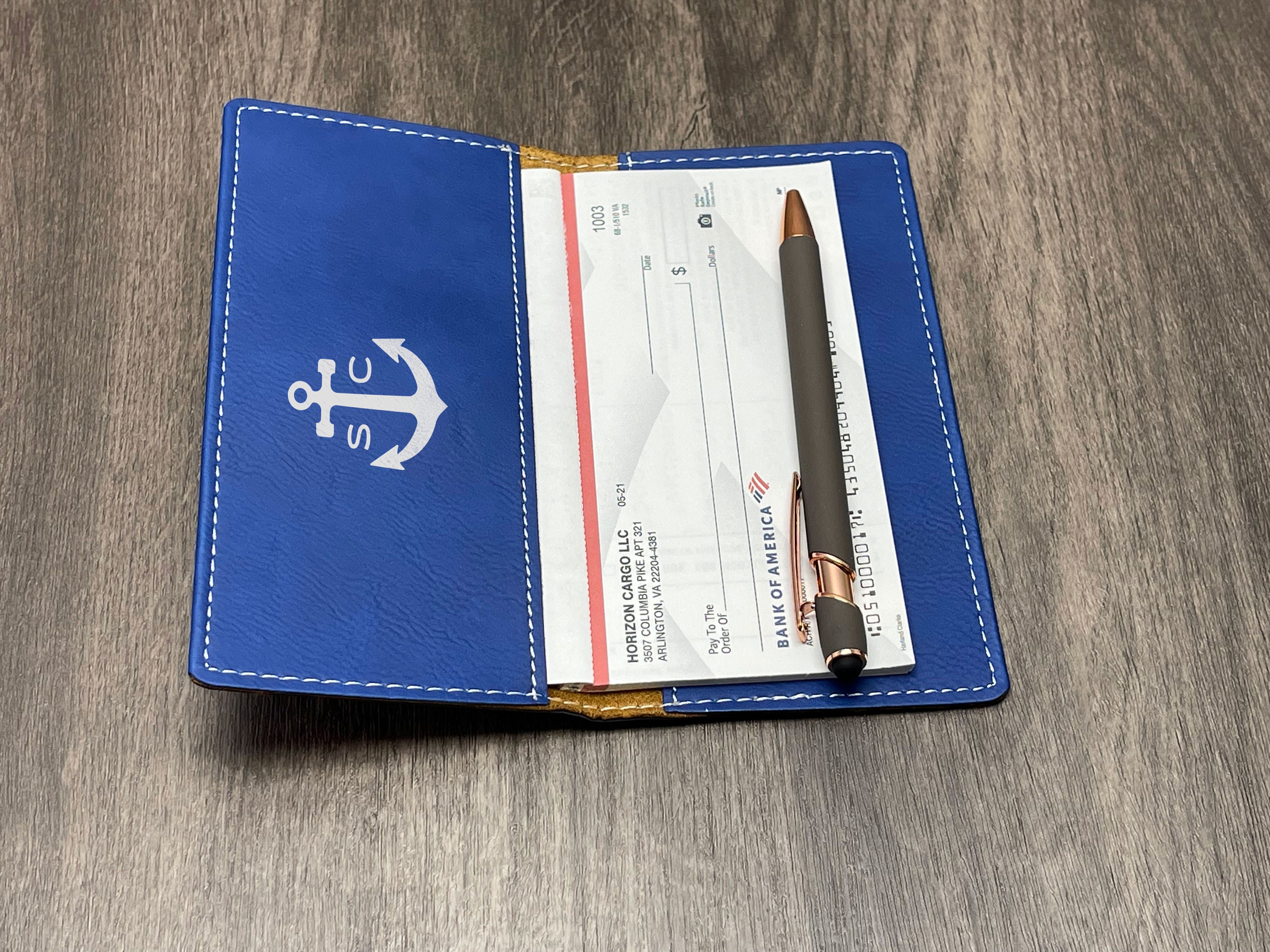 Personalized Fathers Day Checkbook Covers Checkbook Holder Etsy