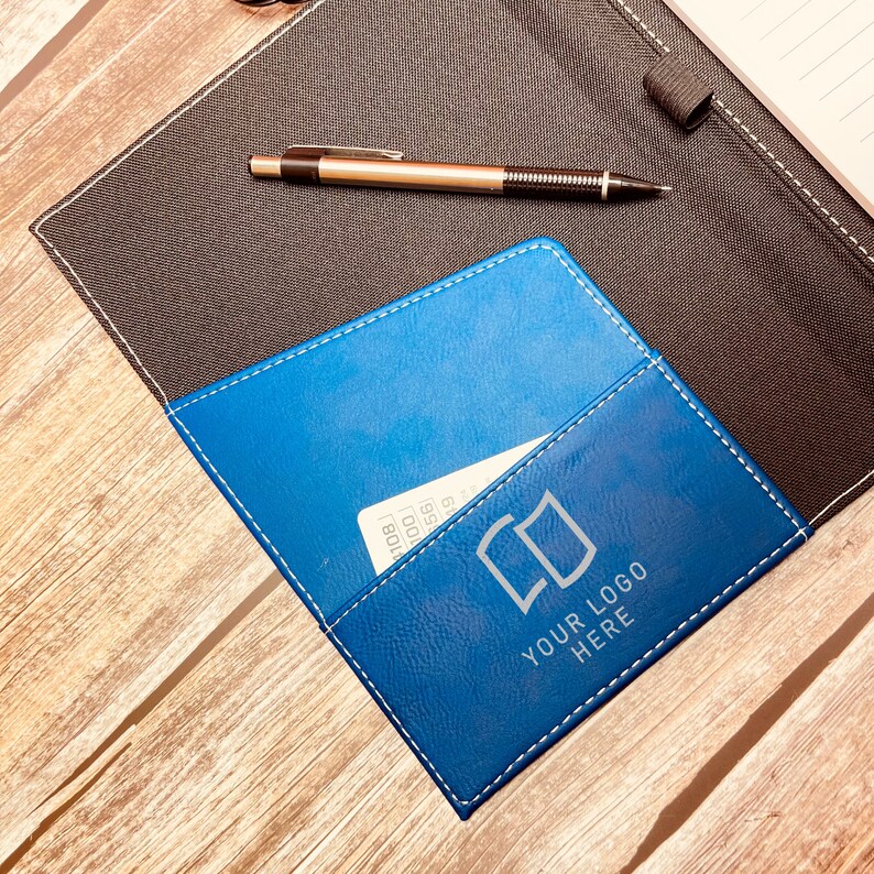 Custom Logo Portfolio, Company Logo Padfolio, Logo Engraved Notepad