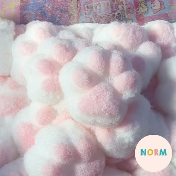 Harige Cat Paw Mochi Taba Squishy fidget speelgoed stressverlichter voor volwassen zintuiglijk speelgoed voor kinderen angstverlichter partij gunst kawaii schattig cadeau