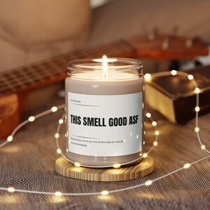 This Smell Good Asf Soy Candle | Gift | Funny Candle | Scented Candle | Vegan | Housewarming Gift