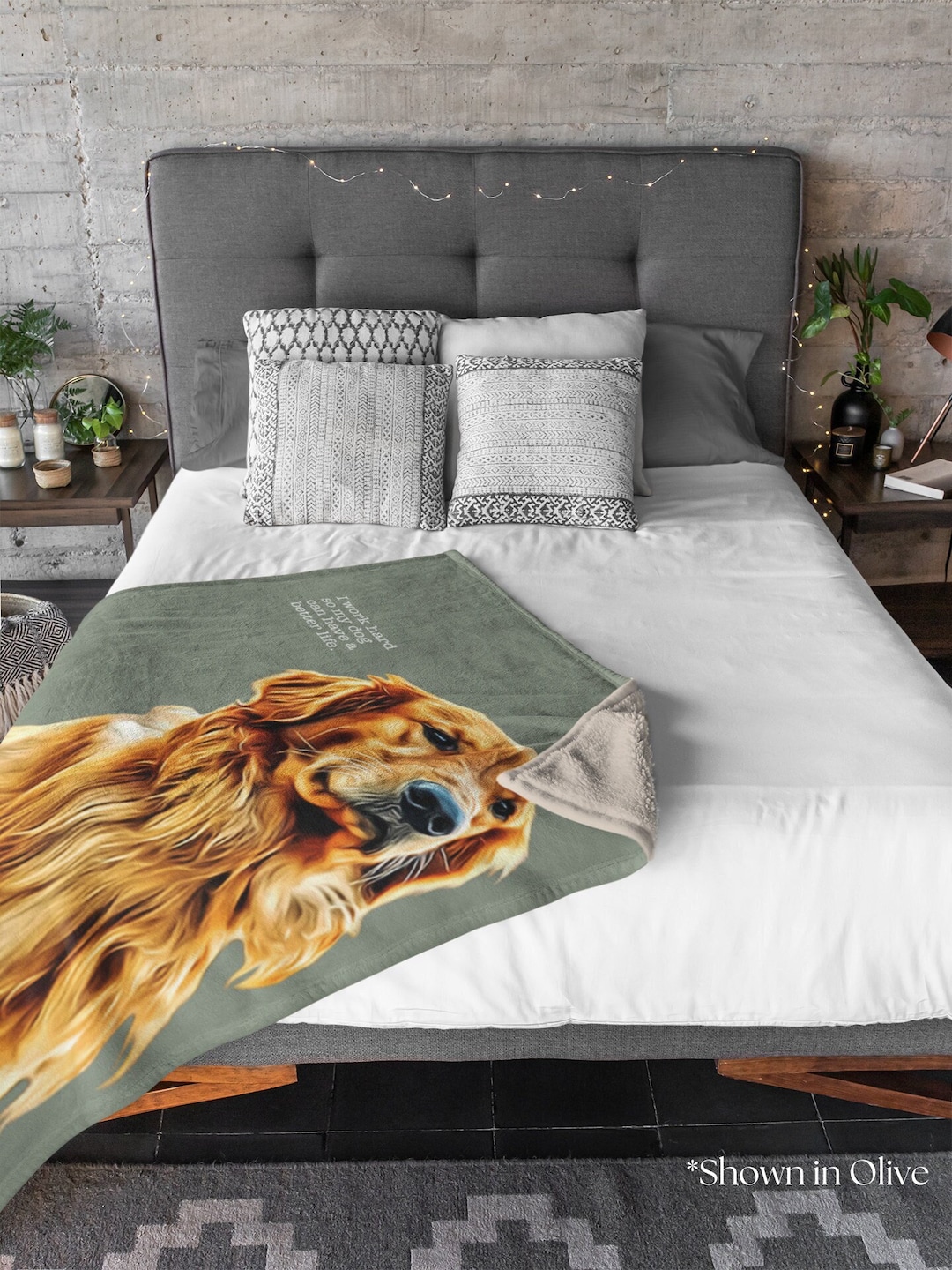 Golden Retriever Blanket Custom Dog Blanket Dog Picture Blanket