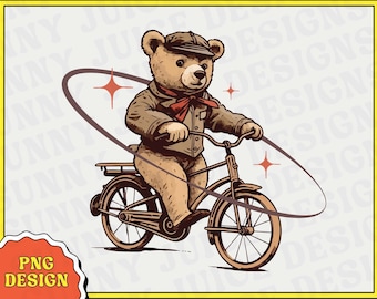 Vintage Aesthetic Teddy Bear, Retro Nostalgia Y2k PNG Clipart Design Perfect for T-shirts, Tote Bag, Mugs and More