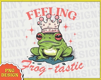 Sentindo-se Sapástico(a)! Design PNG de clipart com estética hippie retrô vintage de sapo, perfeito para camisetas, bolsas, canecas e muito mais.