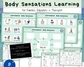 Body Sensations: Learning Worksheets, Cues, Energy, Interoception, Self-Regulation, Feelings, Resources, Classroom, Home, OT, Paeds, pdf