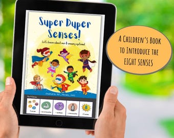 My Eight Senses! Children's Book, 8 Sensory Systems, Sensory Processing, Interoception, Classroom, Home, OT, Printable, Digital pdf