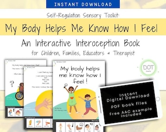 Interoception Children's Book, My Body Helps Me Know How I Feel, Body Sense, Self-Regulation, Classroom, Home, OT, Printable, Digital, pdf