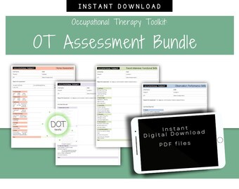 Paediatric OT Assessments, Home, ADL, School, Parent, Performance Skills, Children, Occupational Therapy, Printable, Digital Download, pdf