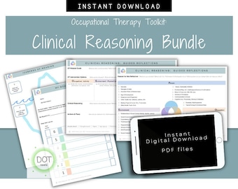 Guided Professional Reflection, Clinical Reasoning & Reflection, PEO, OT, Occupational Therapy, Work, Education, Digital Download, SEL, pdf