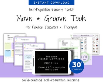 Movement Sensory Tools, Resource, Self Regulation, Vestibular, Paeds, OT, Classroom, Home, Kids, Care, Printable, Digital Download, pdf