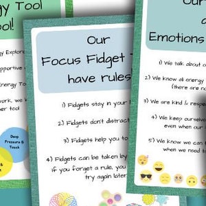 Classroom Self-Reg Poster Pack, Group Session, Resource, Children, Sensory Tools, Self-Regulation, Feelings, Teacher, Class, visuals, pdf image 3