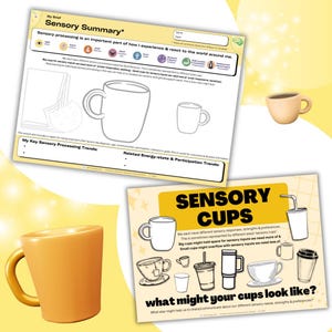 AKTUALISIERT Sensorische Unterstützungspläne, sensorische Verarbeitung, Tassen, Anpassungen, Werkzeuge, Selbstregulierung, Energie, OT, Kinder, Schule, Zuhause, pdf