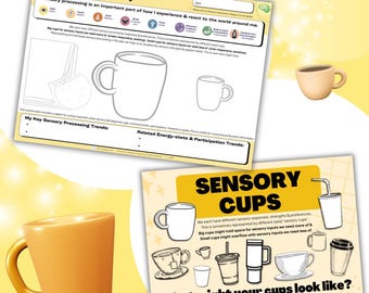 UPDATED Sensory Summary Support Plans, Sensory Processing, Cups, Accommodations, Tools, Self-Regulation, Energy, OT, Kids, School, Home, pdf