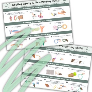 Pre-Writing Skills Posters & Worksheet, Fine motor, Seating, Hand strength, Development, Adaptations, Children, OT, Digital Download, pdf image 2