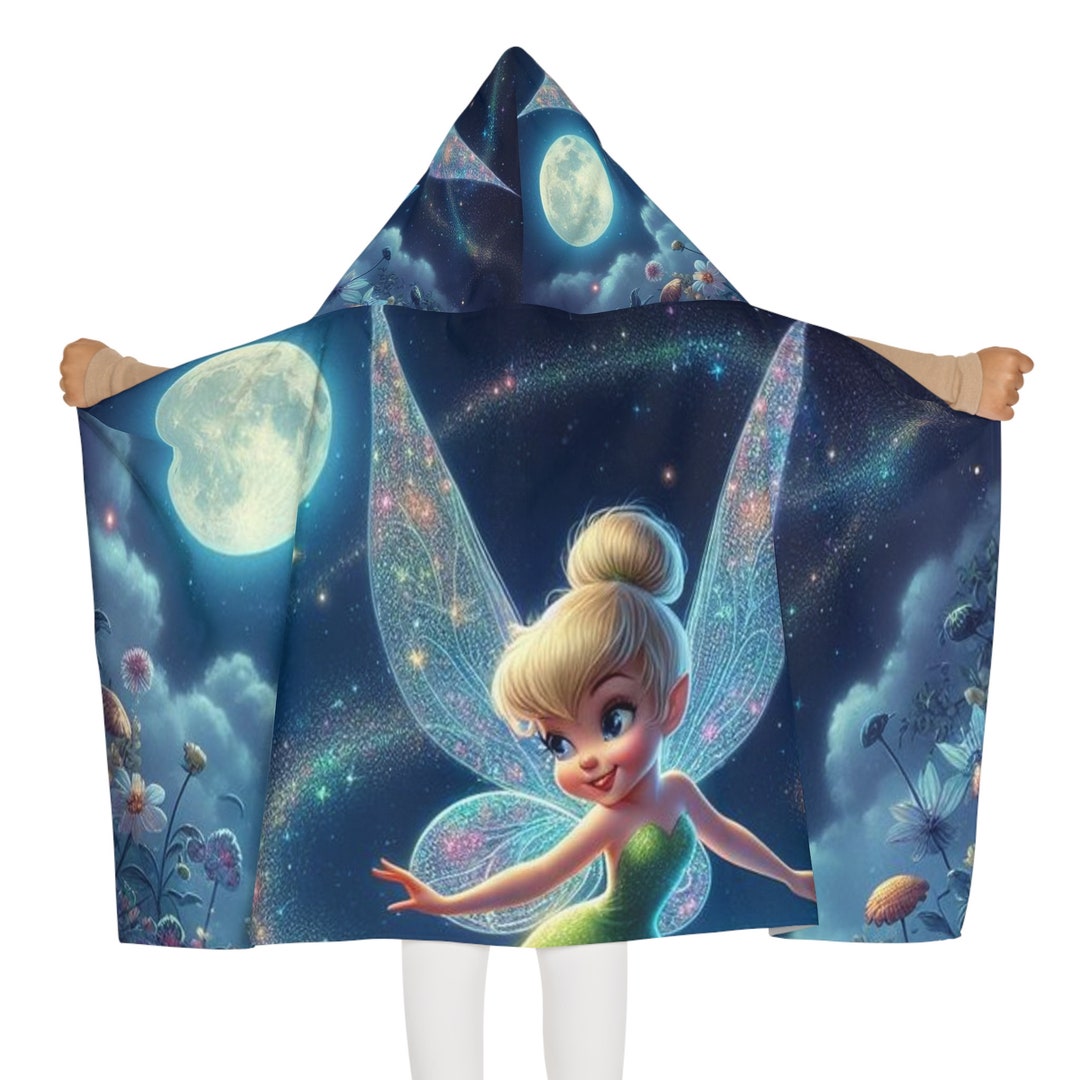 Tinkerbell Youth Hooded Towel Beach Towel Etsy
