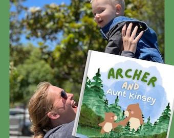 Personalized Auntie Book, Custom Aunt Niece Nephew Storybook, New Aunt Gift, Promoted to Aunt Keepsake, Personalized Tia Book