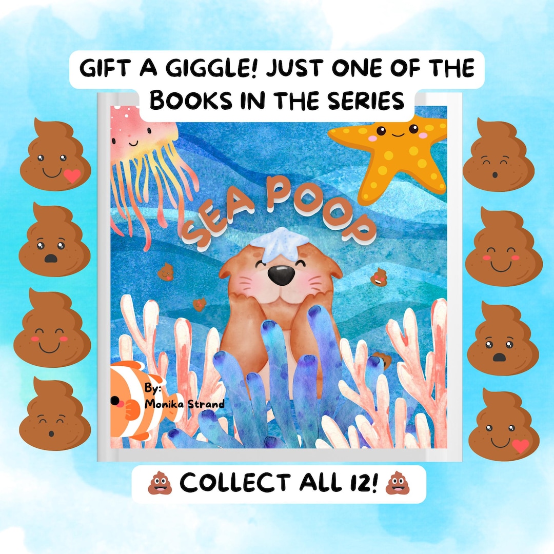Funny Sea Otter Storybook Poop Book Ocean Theme Adventure Gift a Giggle ...