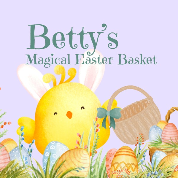 Personalized Easter Book Easter Basket Gift Idea Easter Chick