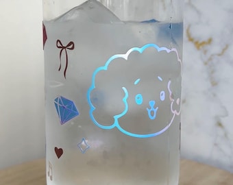 Customize SVT Miniteen Color Changing Glass Cup | Seventeen Kpop water bottle tumblr
