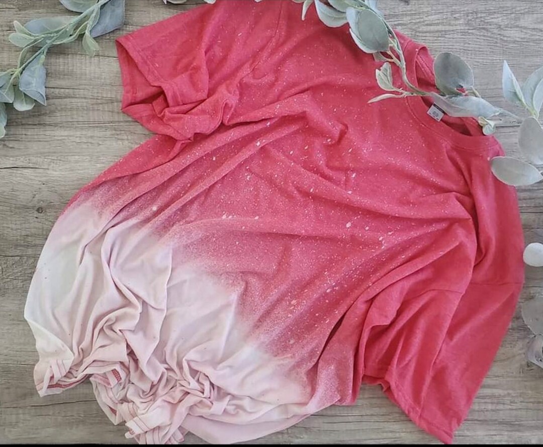 Wholesale Bleach Blank Shirts Sublimation, Premade Bleach Shirts for