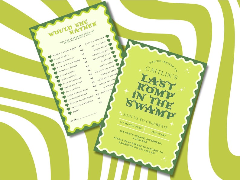 Shrek Bachelorette Game | Would She Rather Hen Party (Printable & Canva) image 7