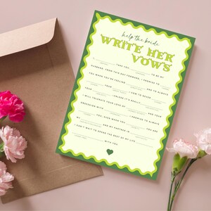Shrek Bachelorette Write Her Vows Game | Hen Party Printable (Canva) image 5
