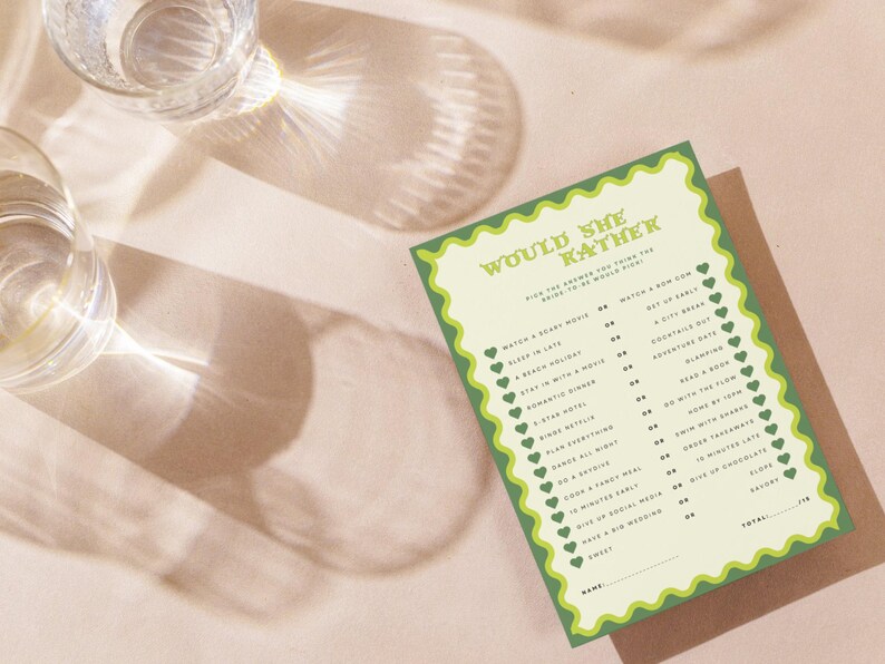 Shrek Bachelorette Game | Would She Rather Hen Party (Printable & Canva) image 2
