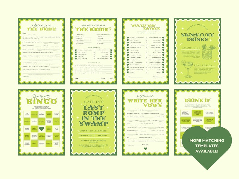 Shrek Bachelorette Spiel | Wie gut kennst du die Braut (Printable & Canva) Bild 6
