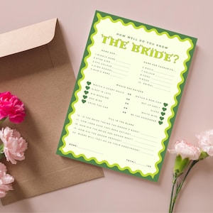 Shrek Bachelorette Spiel | Wie gut kennst du die Braut (Printable & Canva) Bild 5