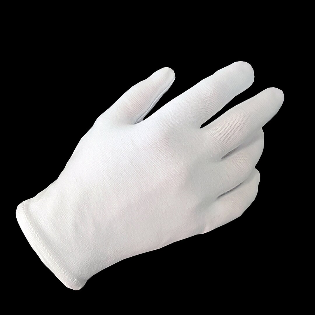 Gloves Legend White Cotton Moisturizing Gloves for Dry Hand Eczema