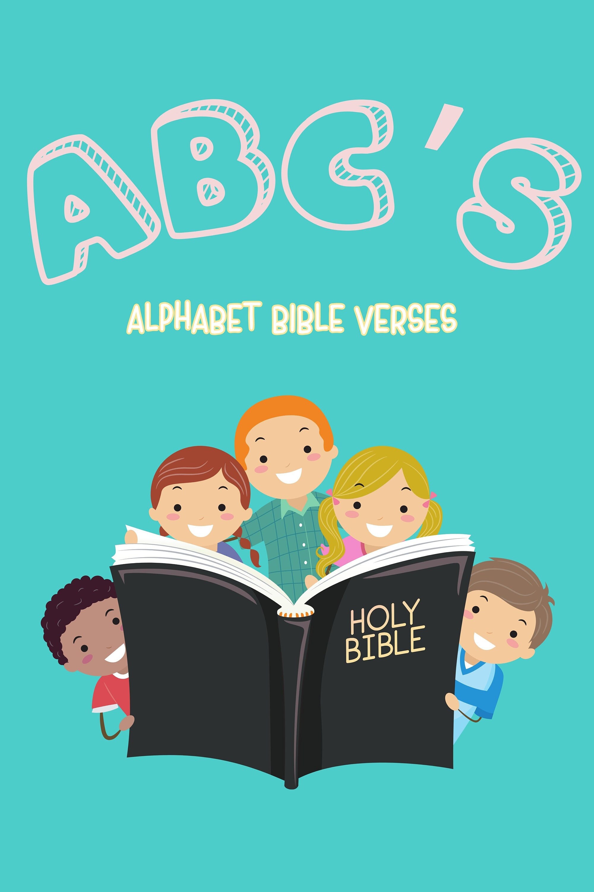 Teal 26 Printable Bible Verse Alphabet PLUS a Bonus Cover - Etsy