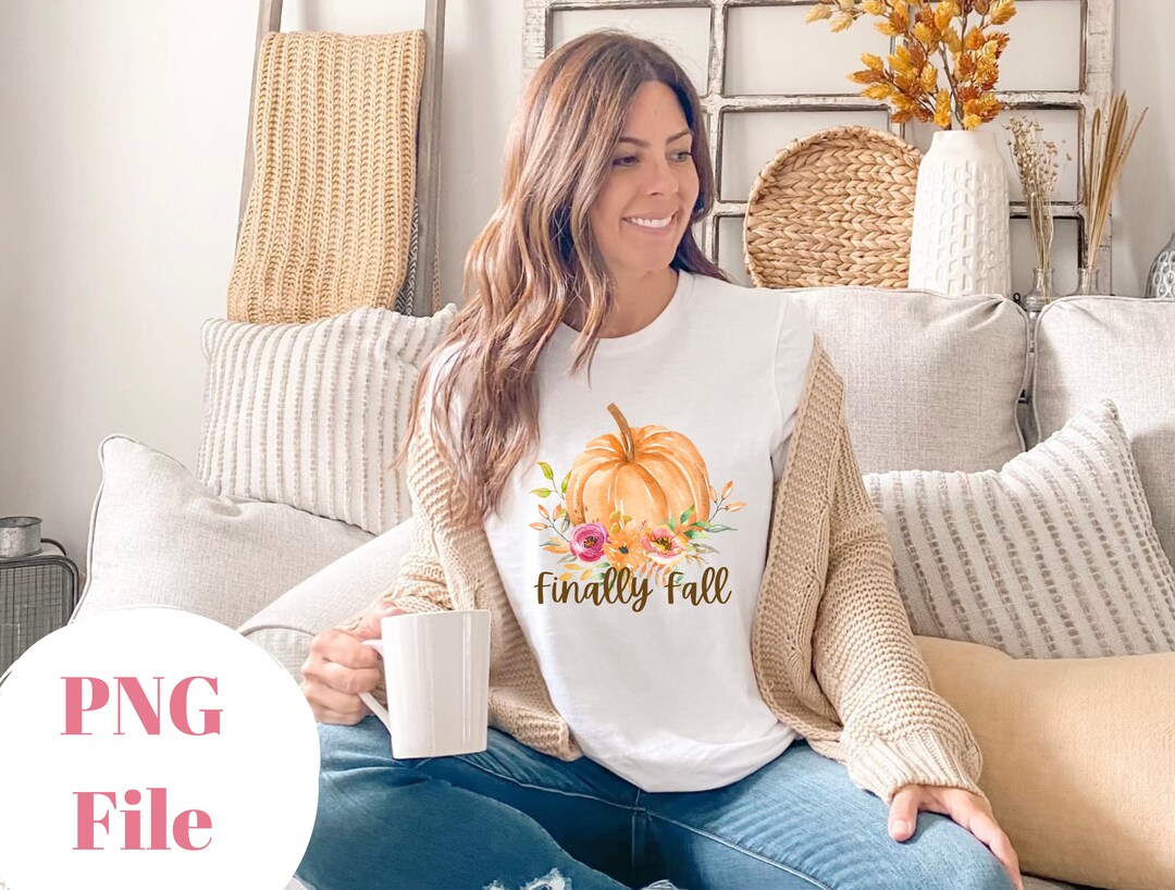 Finally Fall PNG - Fall Sublimation - Watercolor Fall PNG - Etsy