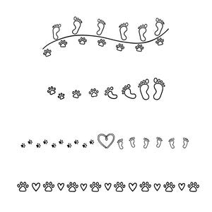 30 Cute Cats Line Divider SVG PNG Bundle, Line Divider | Design Element ...
