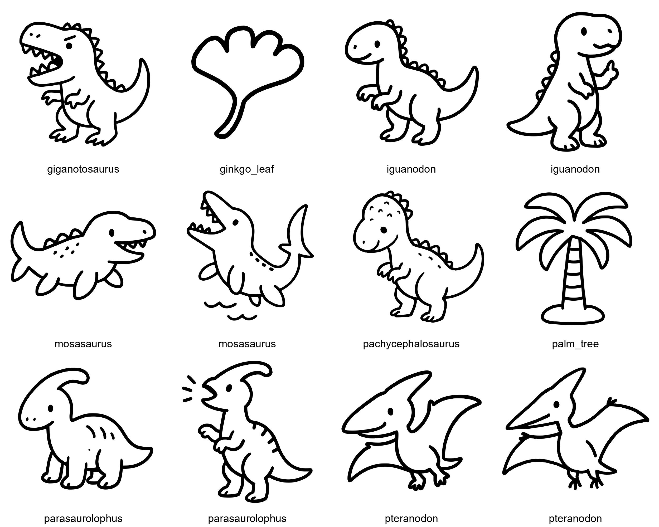 60 Dinosaur SVG Bundle | Dinosaur Doodles | Cute Dino Svg | Cute ...