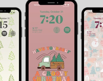 Fondos de pantalla de teléfono navideño/Fondos de pantalla navideños de iPhone/Fondos de pantalla de árbol de teléfono/Fondos de pantalla navideños de iPhone/Fondo de pantalla de teléfono Gnome