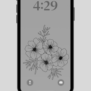 Floral iPhone Lockscreen Wallpapers| Botanical iPhone Wallpaper ...