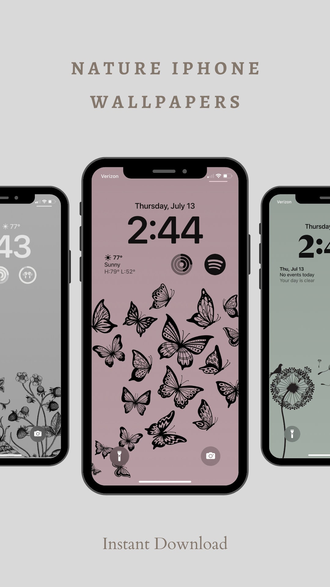 Nature/garden/insect iPhone Wallpapers|boho iPhone Wallpaper| Moth ...