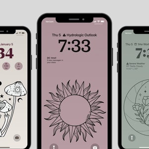Witchy/Boho iPhone Lockscreen Wallpapers| Moon iPhone Wallpaper| Black Cat iPhone Wallpaper| Witch iPhone Wallpapers| Tarot Card Wallpapers