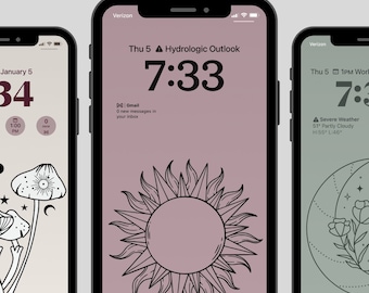 Witchy/Boho iPhone Lockscreen Wallpapers| Moon iPhone Wallpaper| Black Cat iPhone Wallpaper| Witch iPhone Wallpapers| Tarot Card Wallpapers