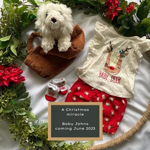 Christmas Personalizable Baby announcement