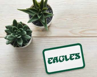Philadelphia Eagles Embroidered Patch, Iron-On Sew-On Football Team Spirit (Twill Fabric)