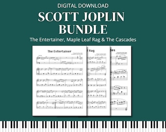 BUNDLE! Scott Joplin Simplified Sheet Music | Digital Download