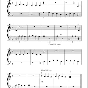 BEGINNER Mariage D'amour | Easy Piano Sheet Music - Printable PDF - Etsy