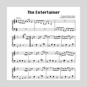 SIMPLIFIED The Entertainer | Easy Joplin Piano Sheet Music - Printable PDF