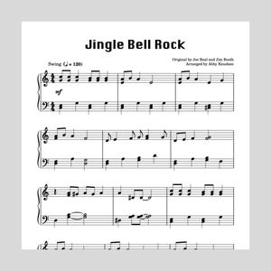 Jingle Bell Rock | Easy Piano Christmas Sheet Music - Printable PDF