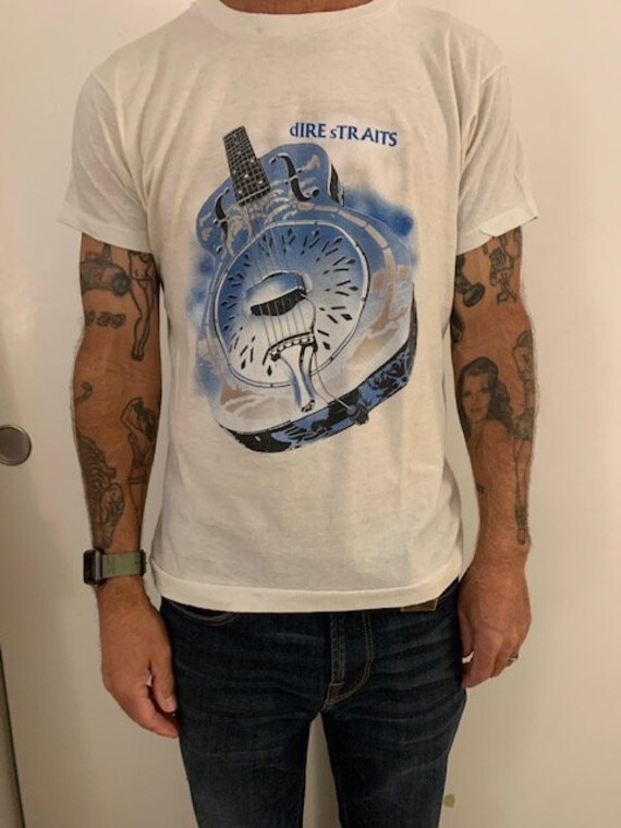 Camicia Uomo Vintage Dire Straits Brothers In Arms – Cotone Nero Taglie S-5XL