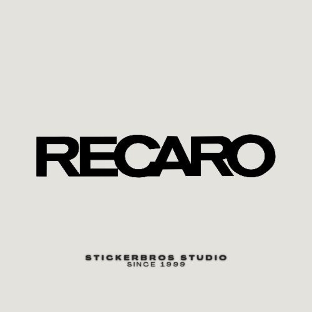 Recaro Vinyl Decal Stickers - 2 Pack - Recaro Decal, Racing Decal ...